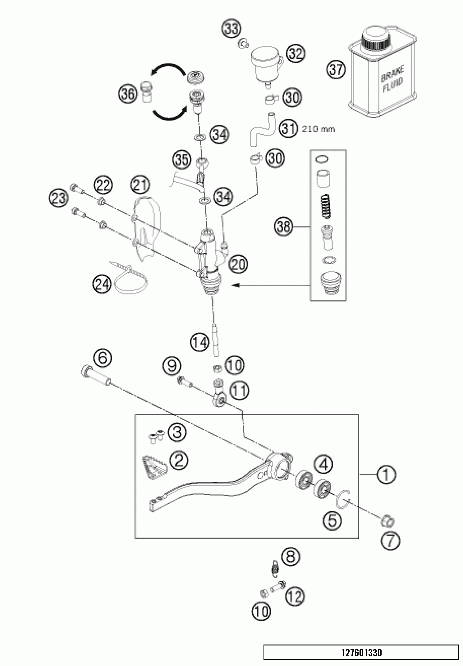 Rear brake control