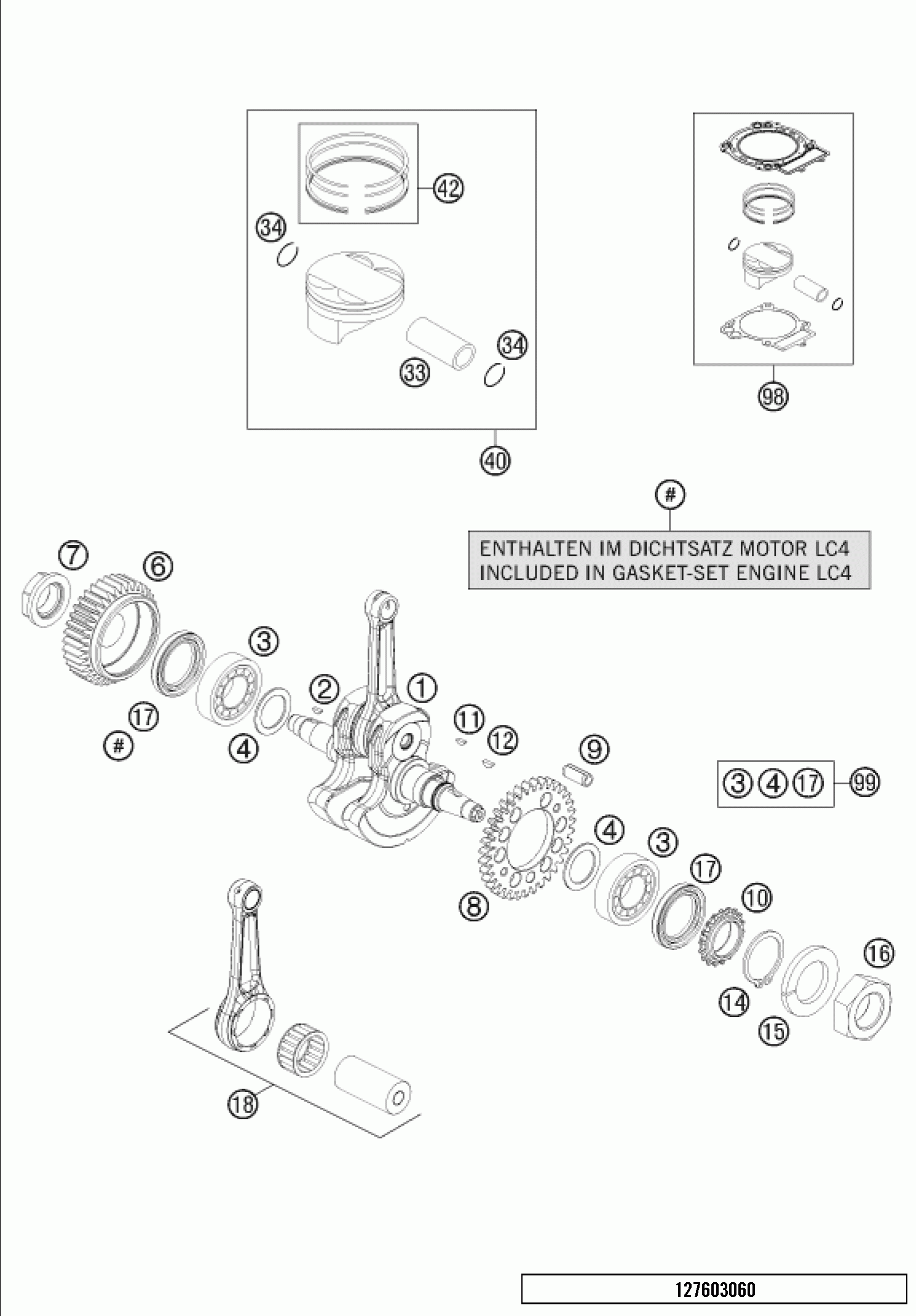 Crankshaft piston