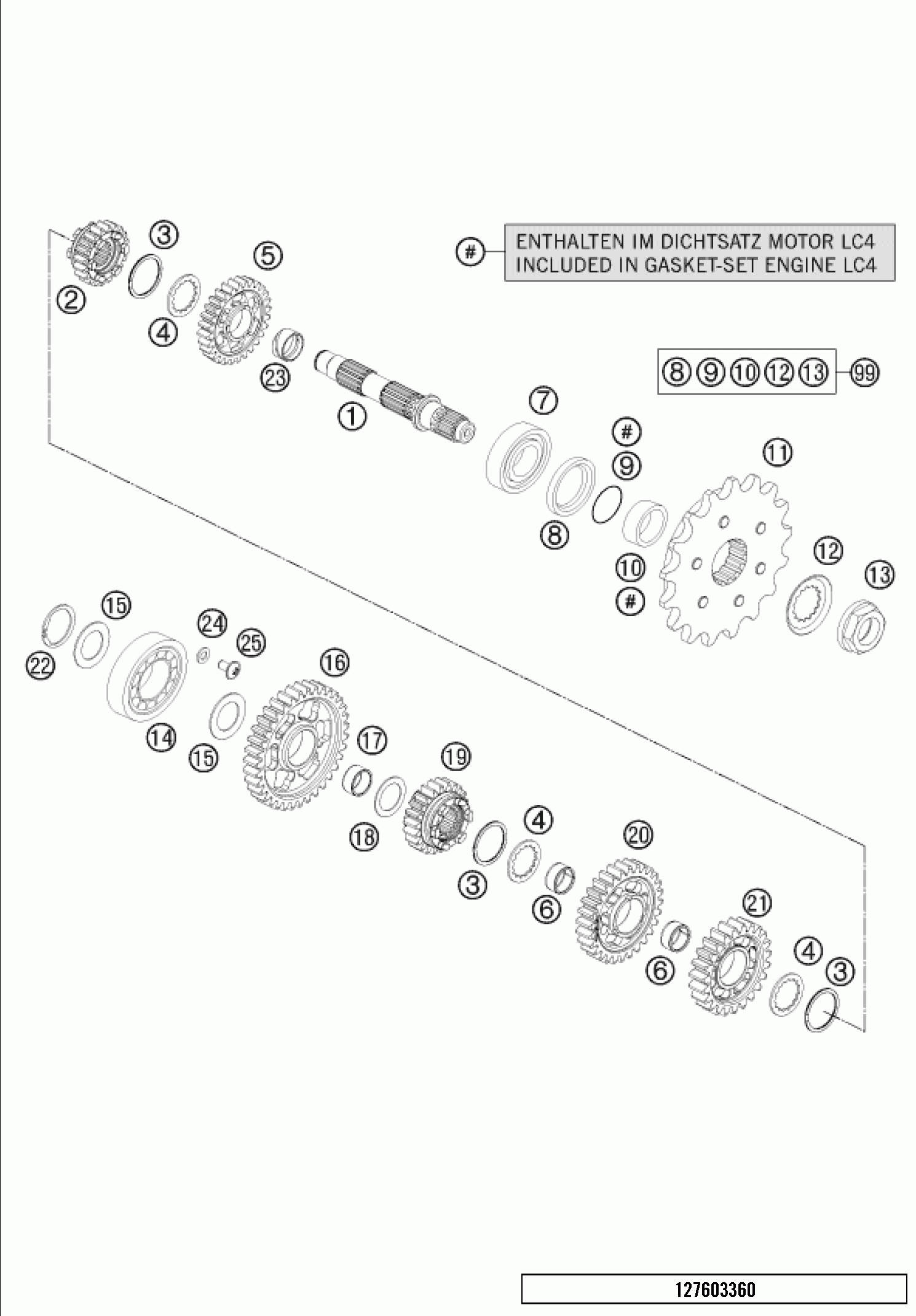 Transmission ii - countershaft