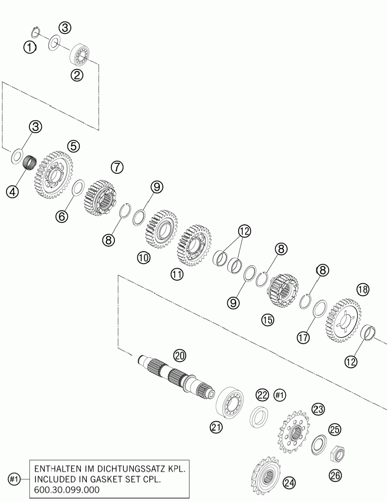 Transmission ii - countershaft