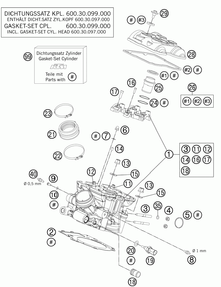 Cylinder head rear