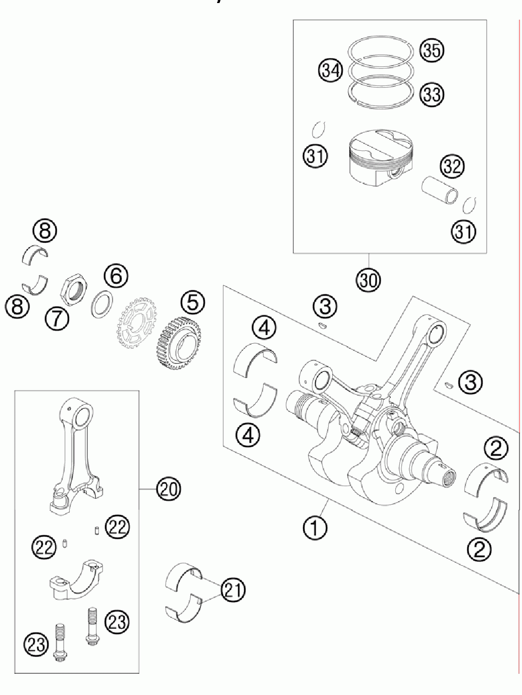 Crankshaft piston