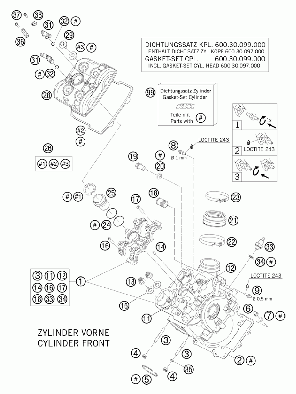 Cylinder head front