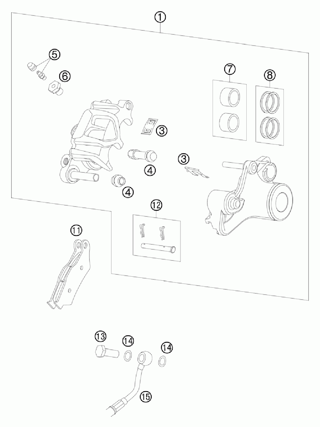 Brake caliper rear