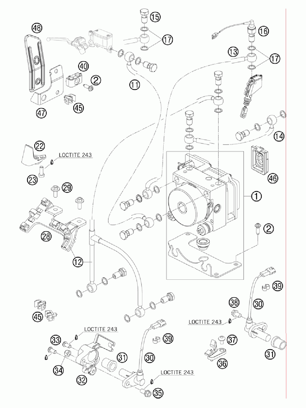 Antiblock system abs