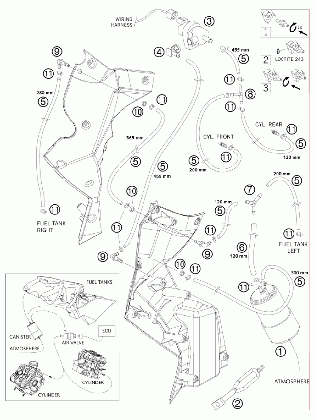 Evaporative canister