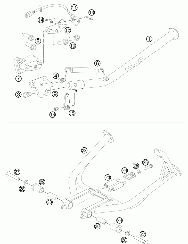 Side- center stand