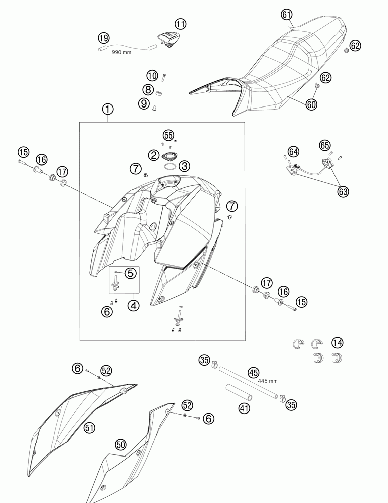 Tank seat cover