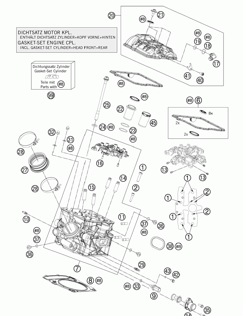 Cylinder head rear