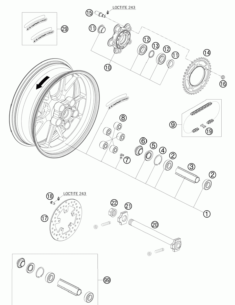 Rear wheel