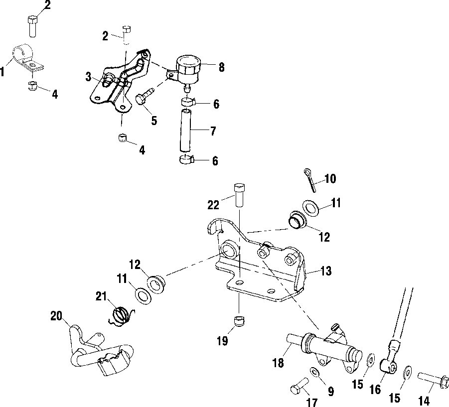 Rear brake master cylinder - a00bg50aa