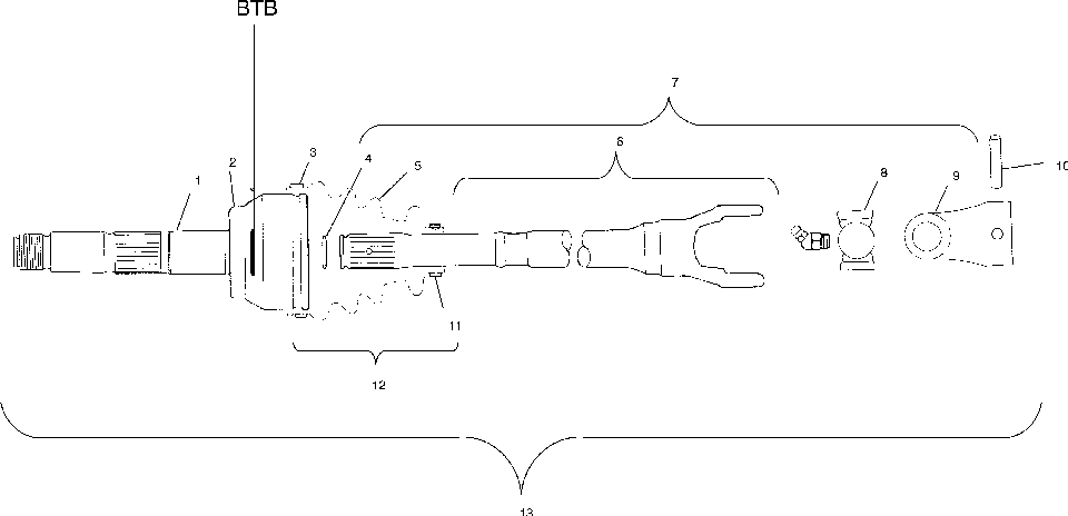 Cv joint - btb - a00cd32aa