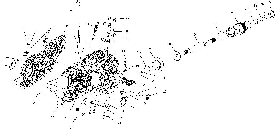 Gearcase (cases and snorkel) - a01ch50eb