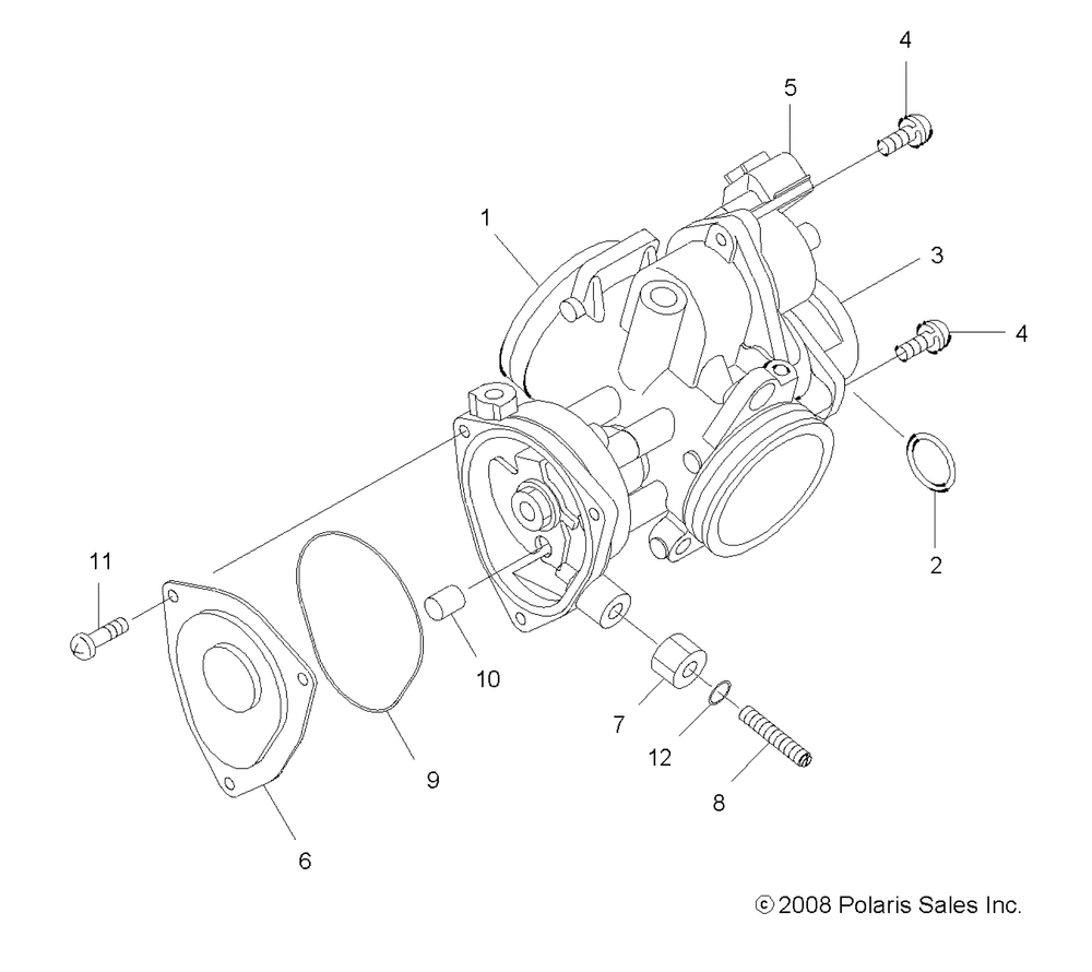 Engine throttle body - a10tn55al_ax