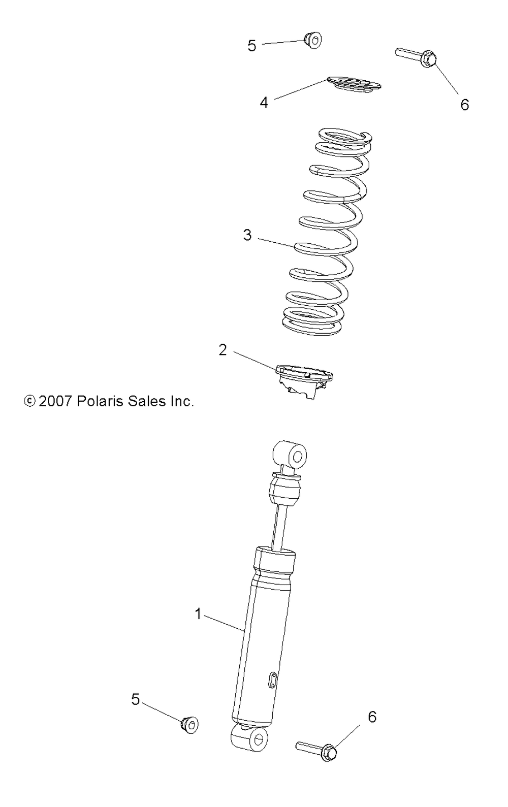 Suspension shock front - a10tn55al_ax