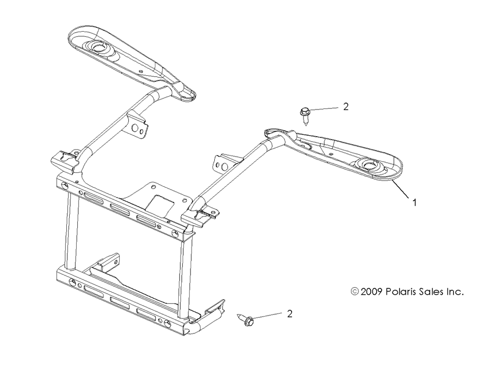 Body front rack mounting - a10tn55al_ax