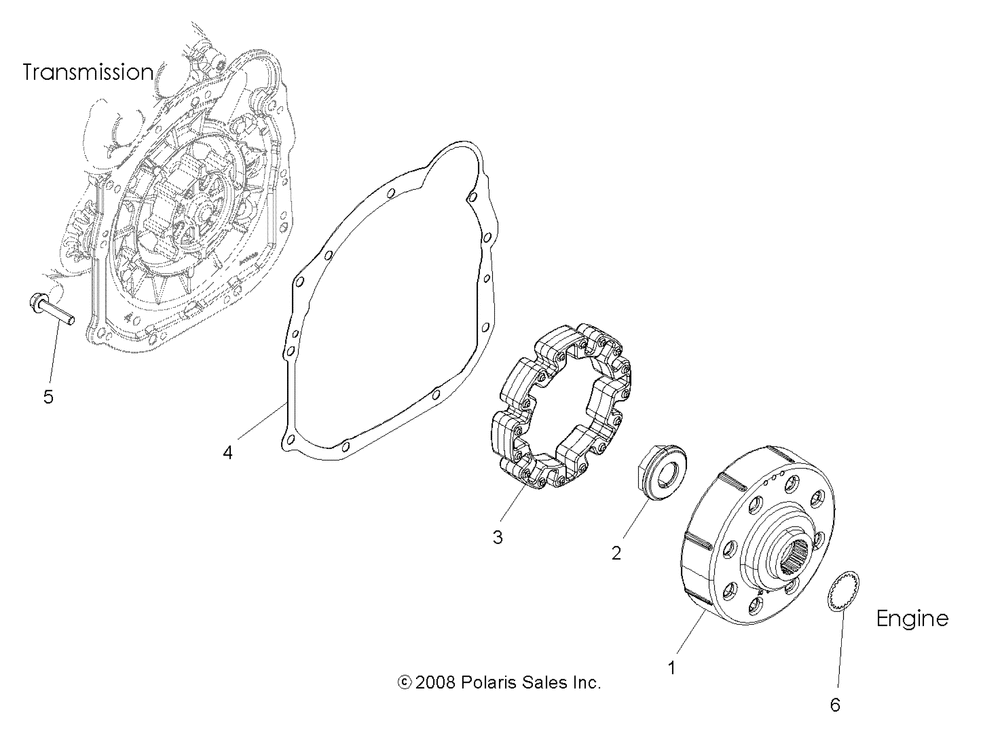 Drive train drive coupler - a10tn55al_ax