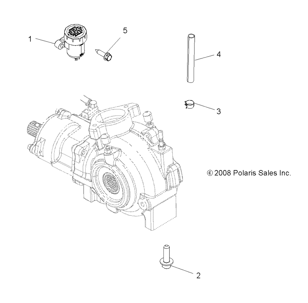 Drive train gearcase mounting front - a10tn55al_ax