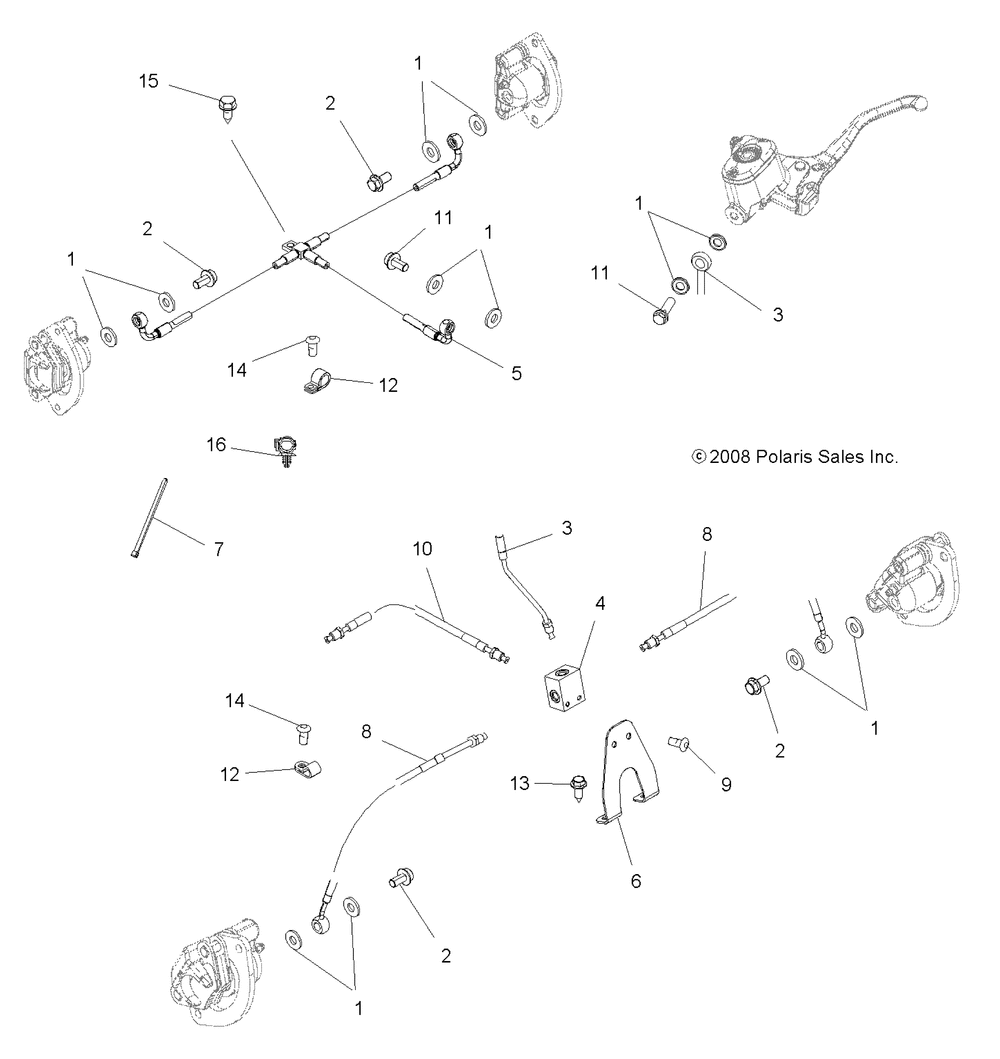 Brakes brake lines - a10tn55al_ax