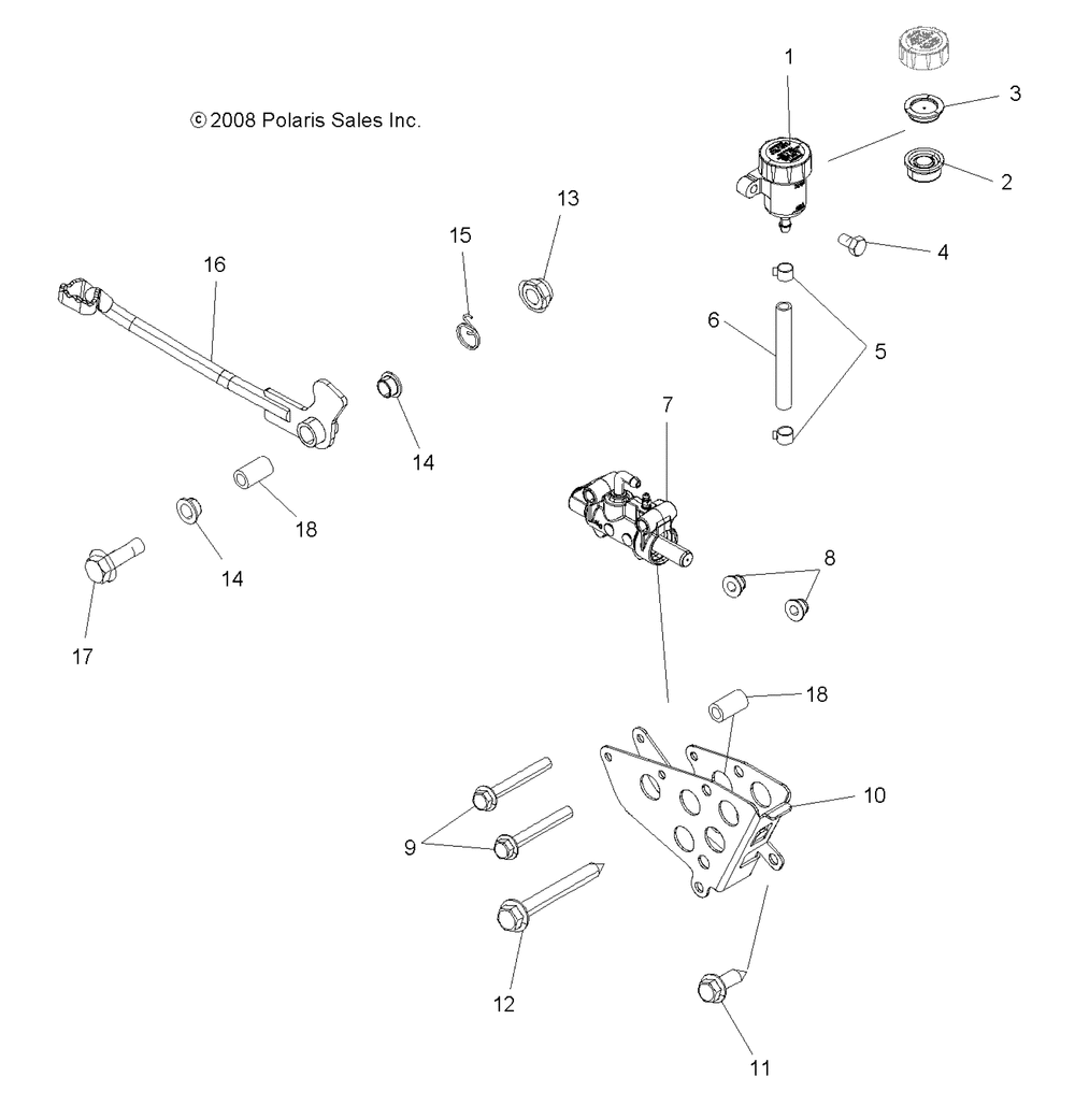 Brakes brake pedal and master cylinder - a10tn55al_ax