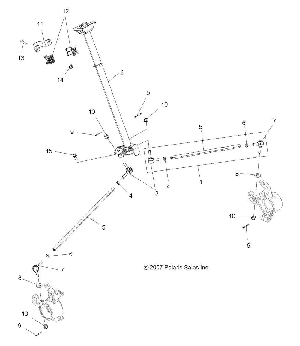 Steering steering post asm. - a10tn55al_ax