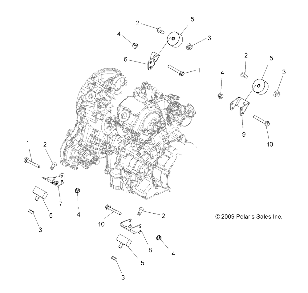 Engine mounting - a10tn55al_ax