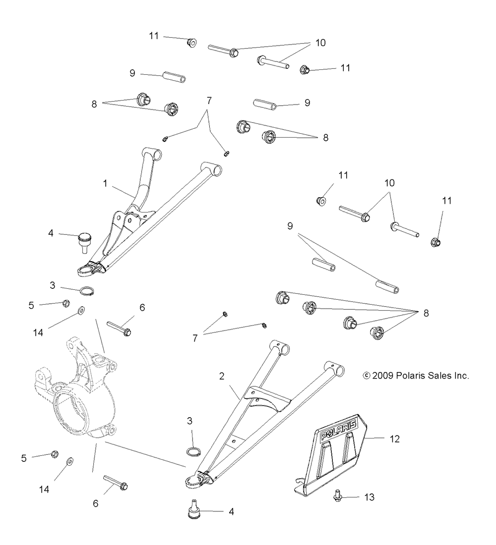 Suspension front a-arms - a10tn55al_ax