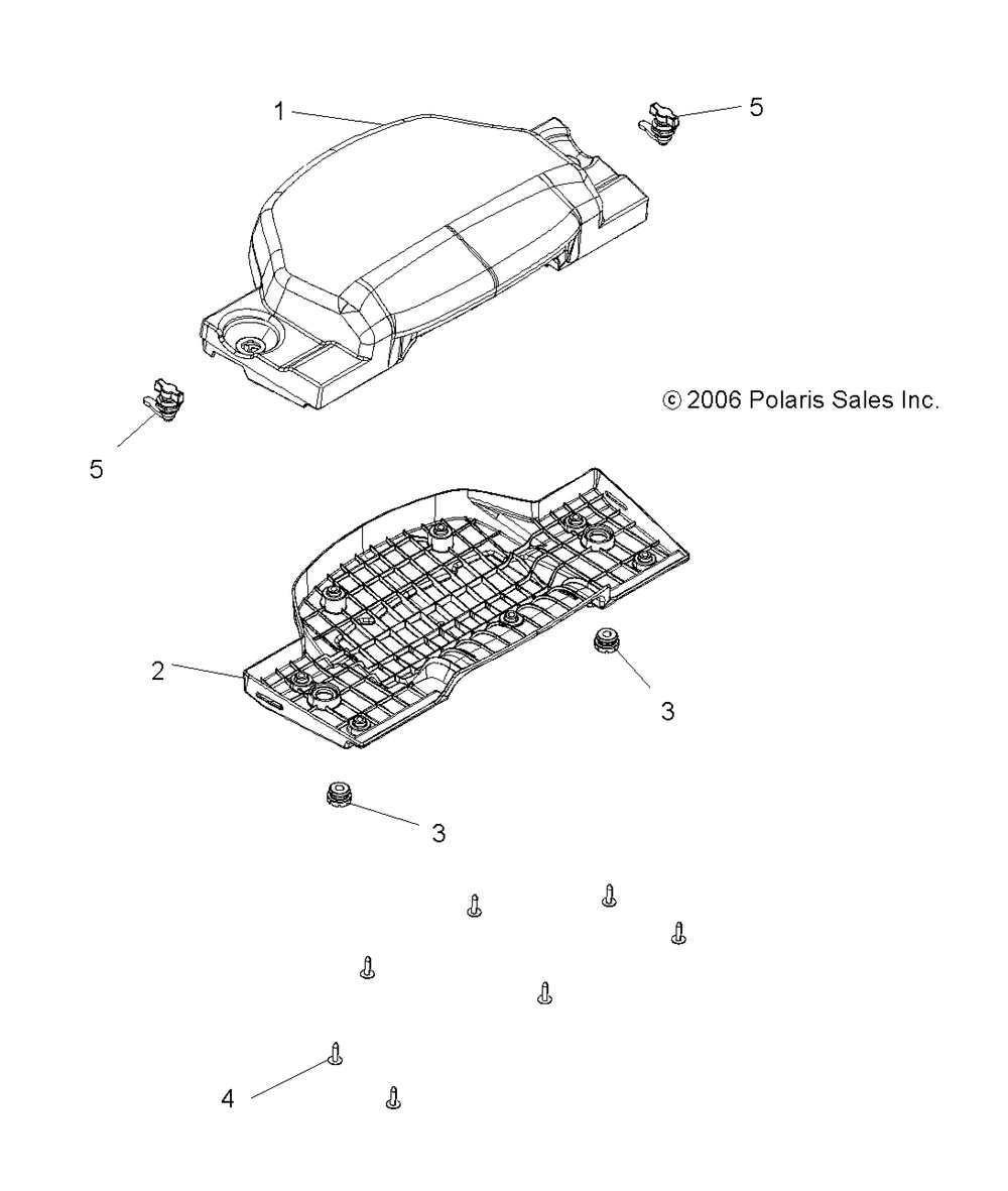 Body passenger seat bottom - a10tn55al_ax