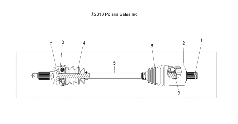 Drive train drive shaft front - a11zn55aa_aq_az