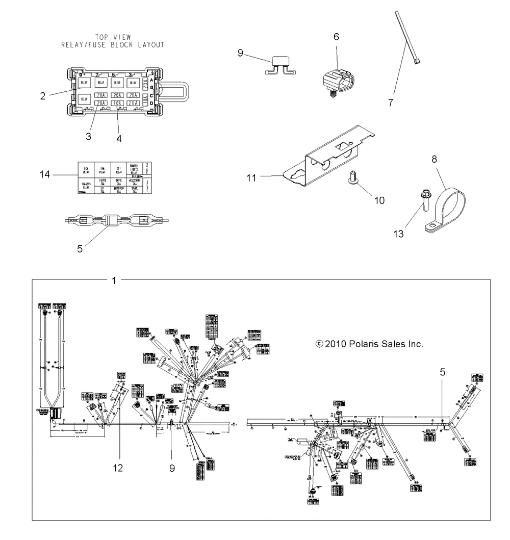 Electrical harness - a11zn55aa_aq_az