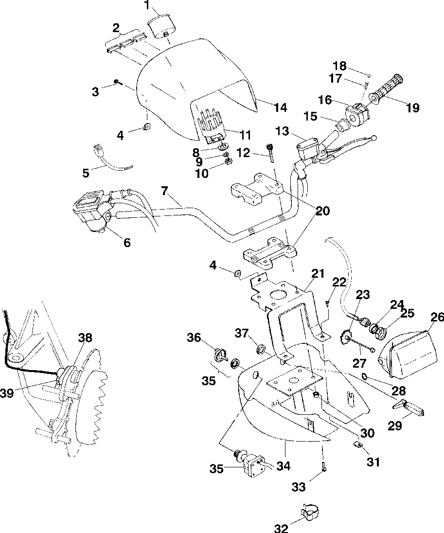 Handlebar and headlight pod - a99cd50aa