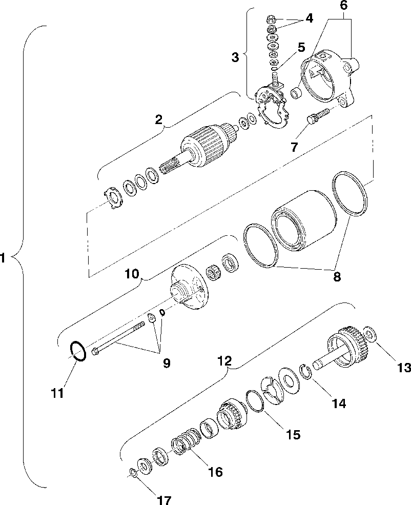 Starting motor - w958144