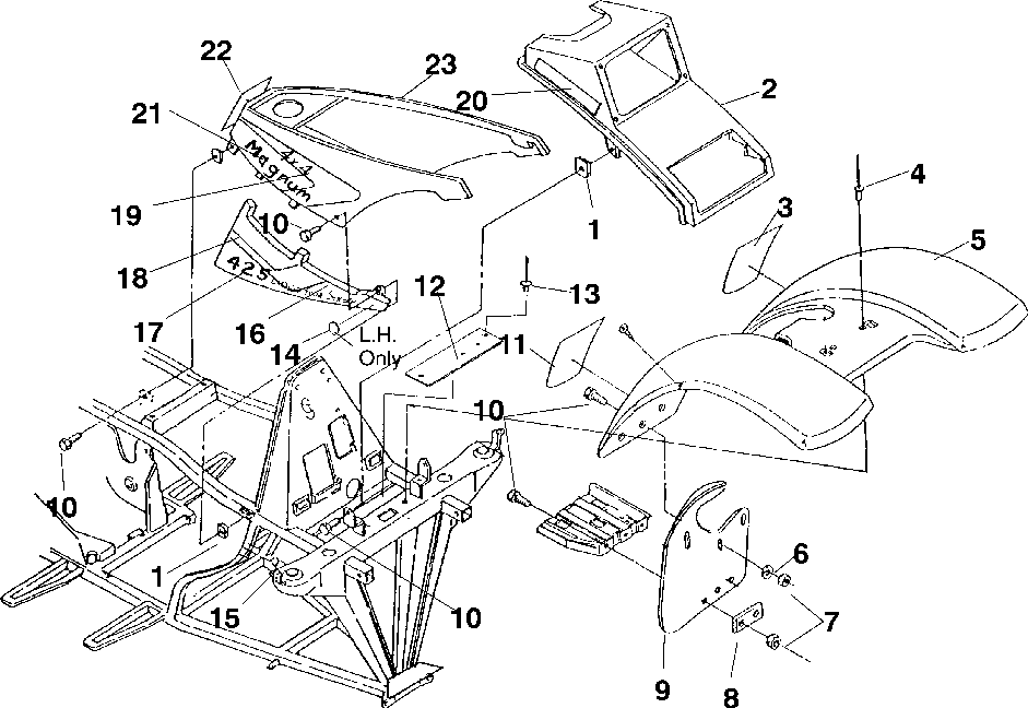 Front cab assembly - w958144