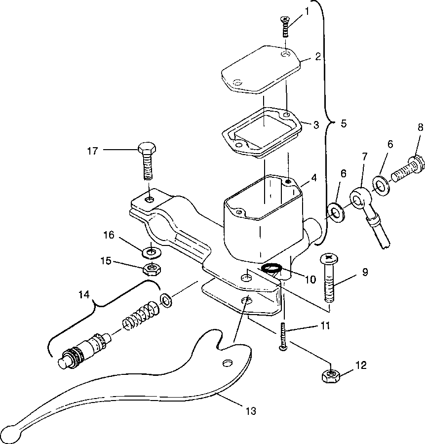 Controls - rh master cylinder_brake line magnum 6x6 w968744 and magnum 6x6