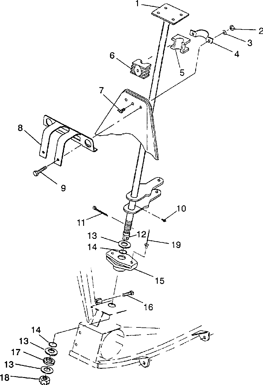 Steering post assembly 4x4 350l w938139