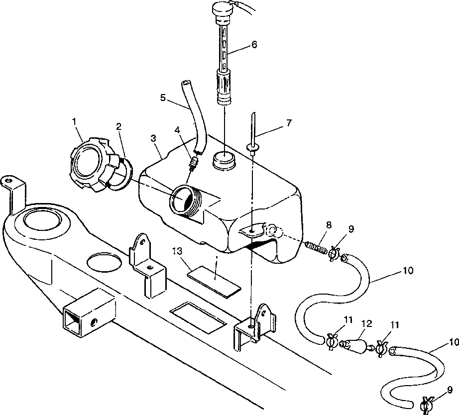 Oil tank assembly assembly 4x4 350l w938139