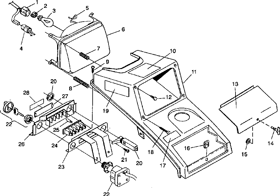 Headlight assembly 4x4 350l w938139