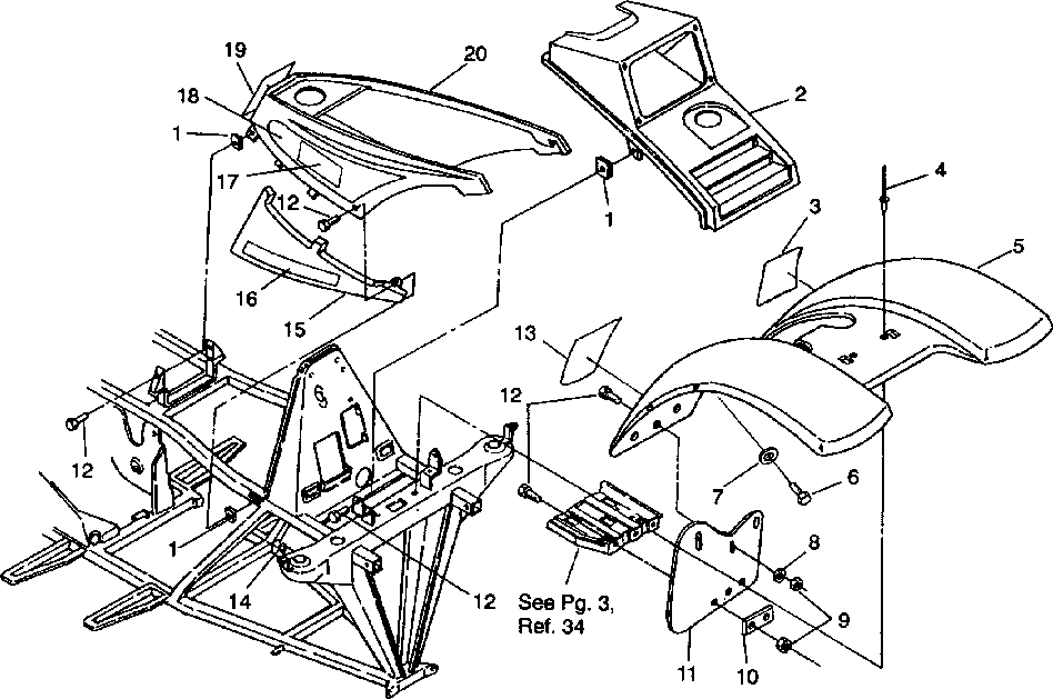 Front cab assembly 4x4 350l w938139