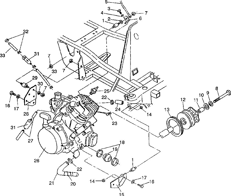 Engine mounting 4x4 350l w938139