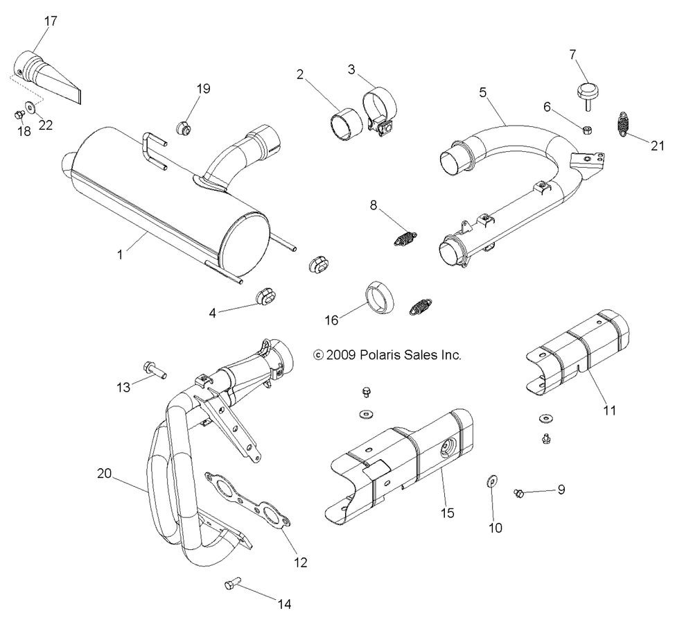 Engine exhaust system - r10xh76aa