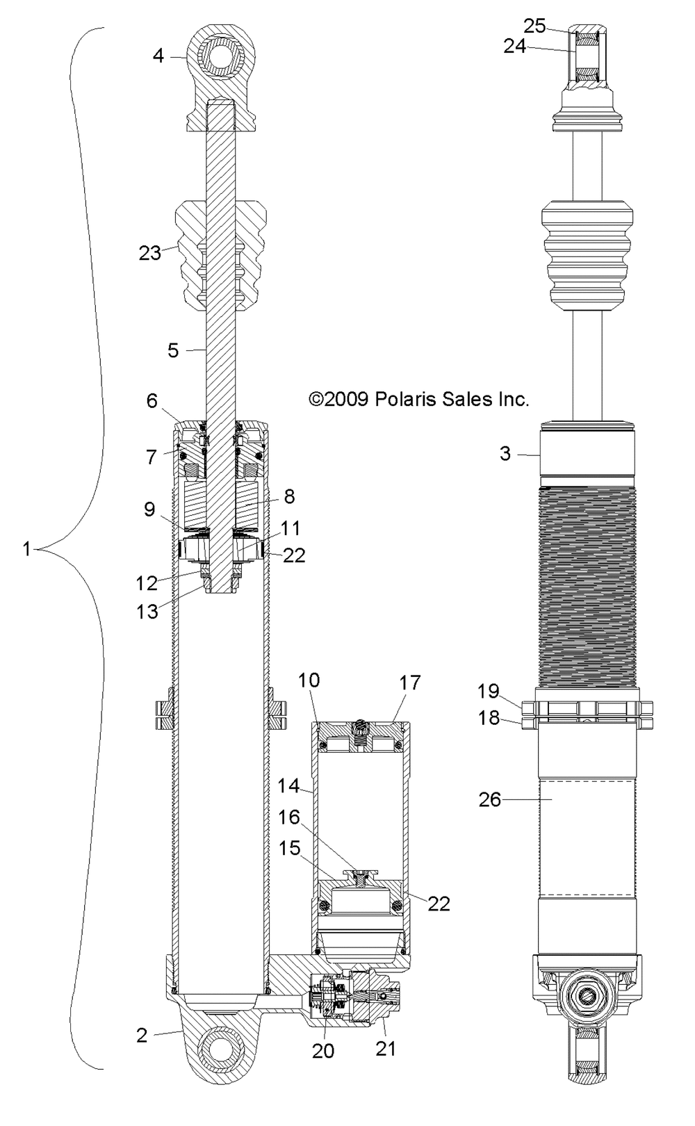 Suspension rear shock - r10xh76aa