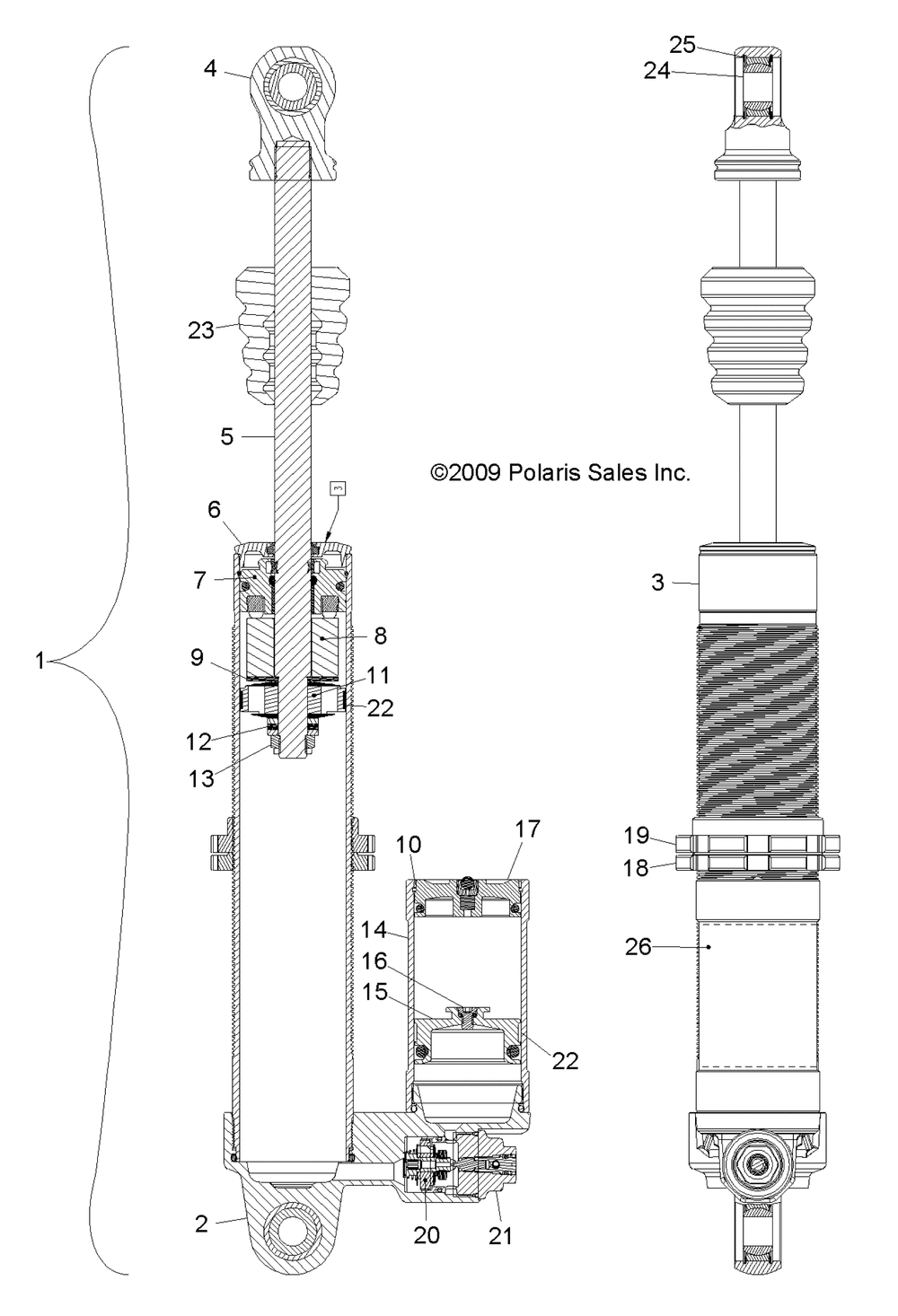 Suspension front shock - r10xh76aa