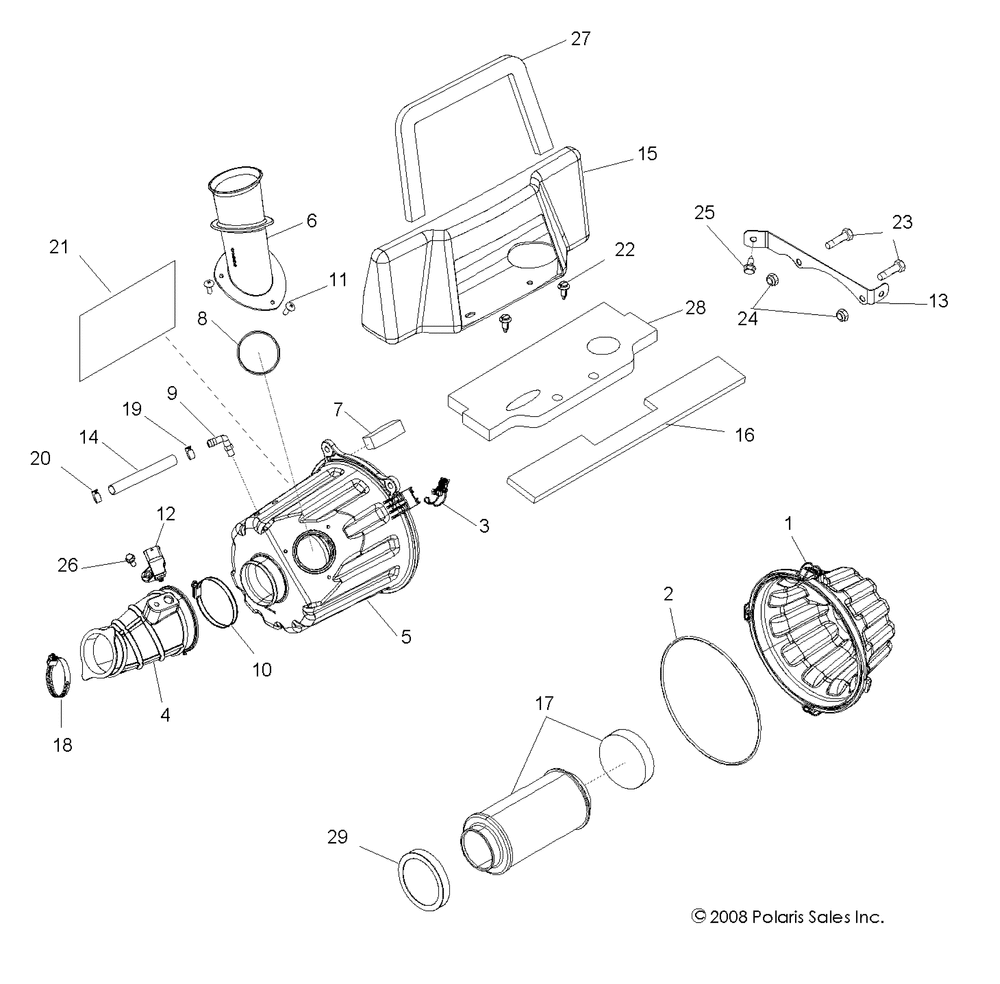 Engine air intake system - r10xh76aa