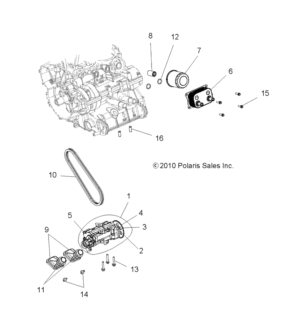 Engine oil pump and oil cooler - r11jh87aa_ad