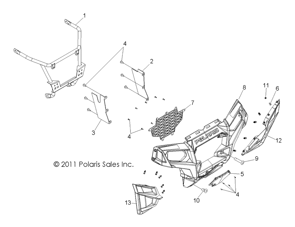 Body front bumper - r11jh87aa_ad