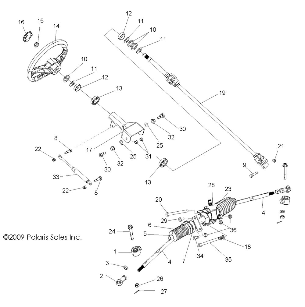 Steering steering asm. - r11ve76ac_ad_at_aw_az