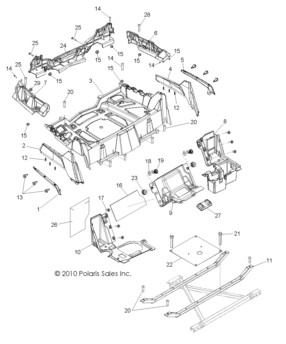 Body rear rack and fenders - r11vh76_vy76 all options