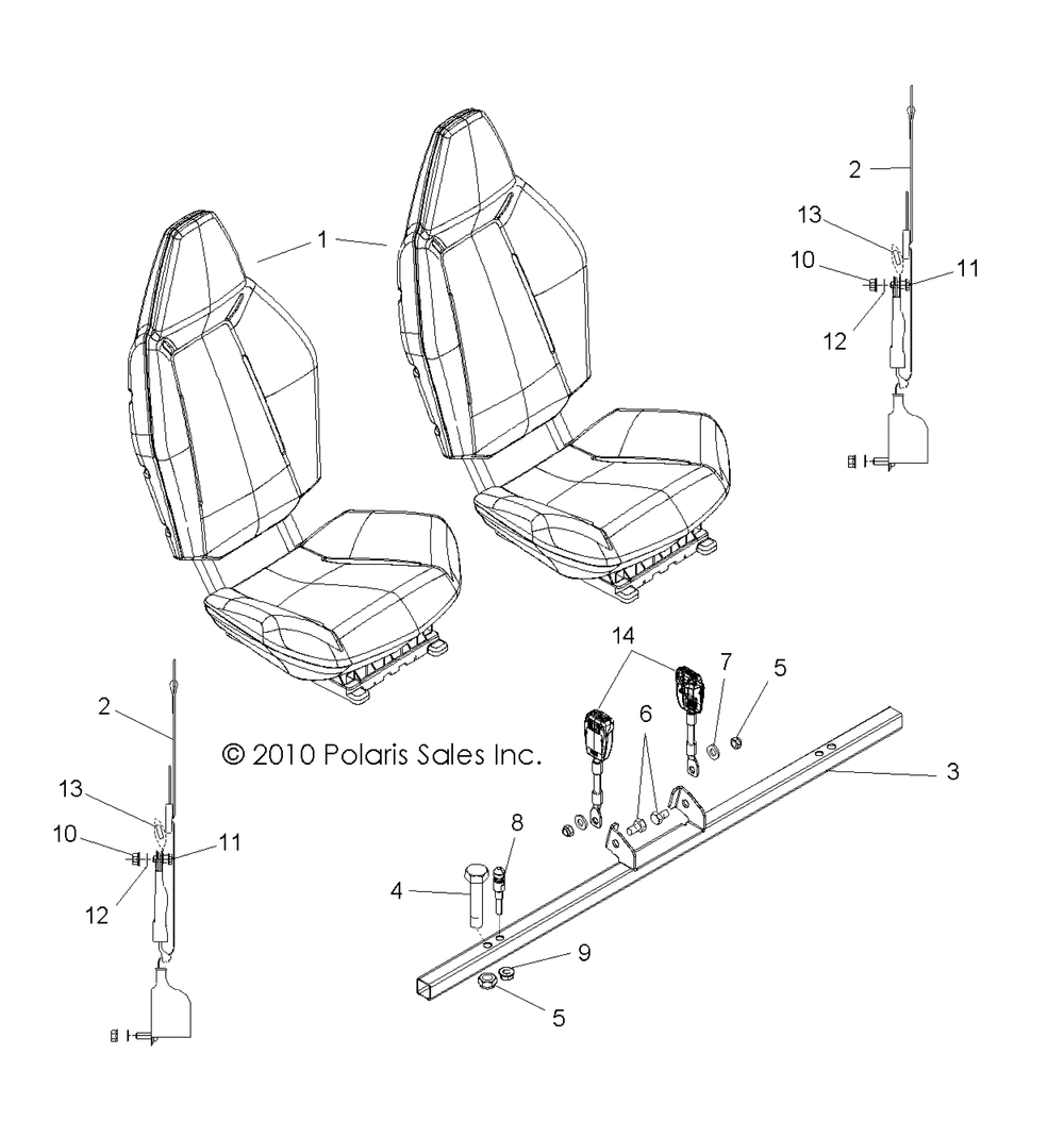 Body seat mounting and belts - r11vm76fx