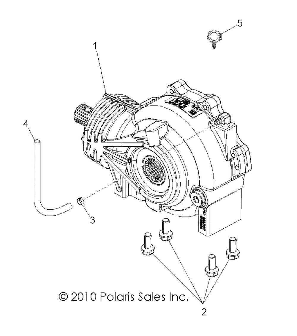 Drive train front gearcase - r11vm76fx