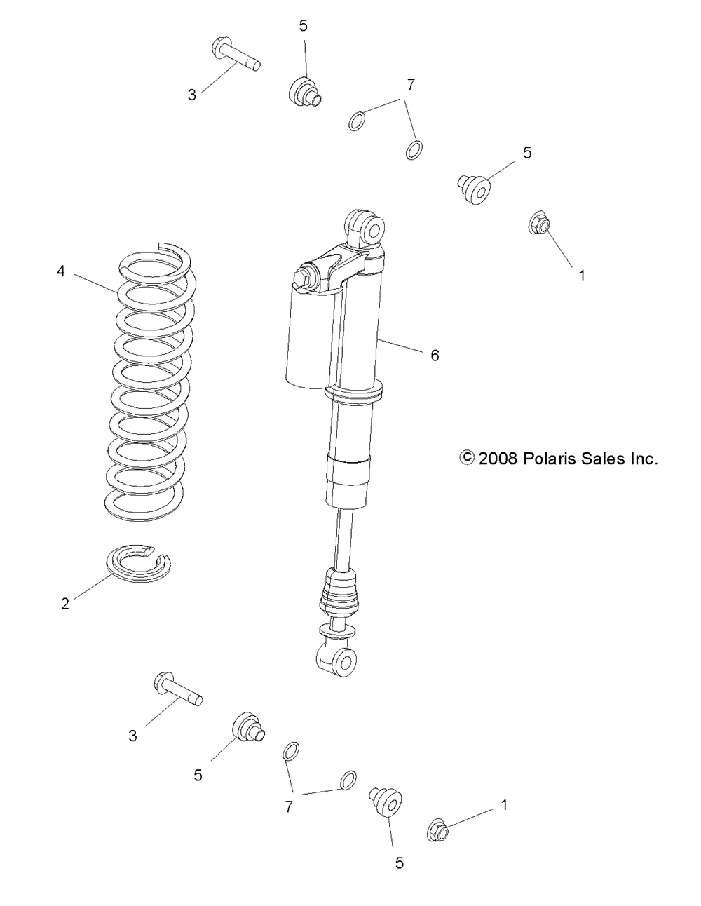 Suspension rear shock - r11vm76fx